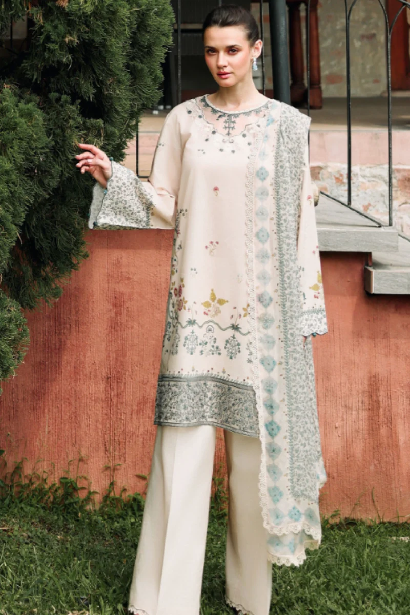 Cross Stitch Eid Lawn -Subtle Beige