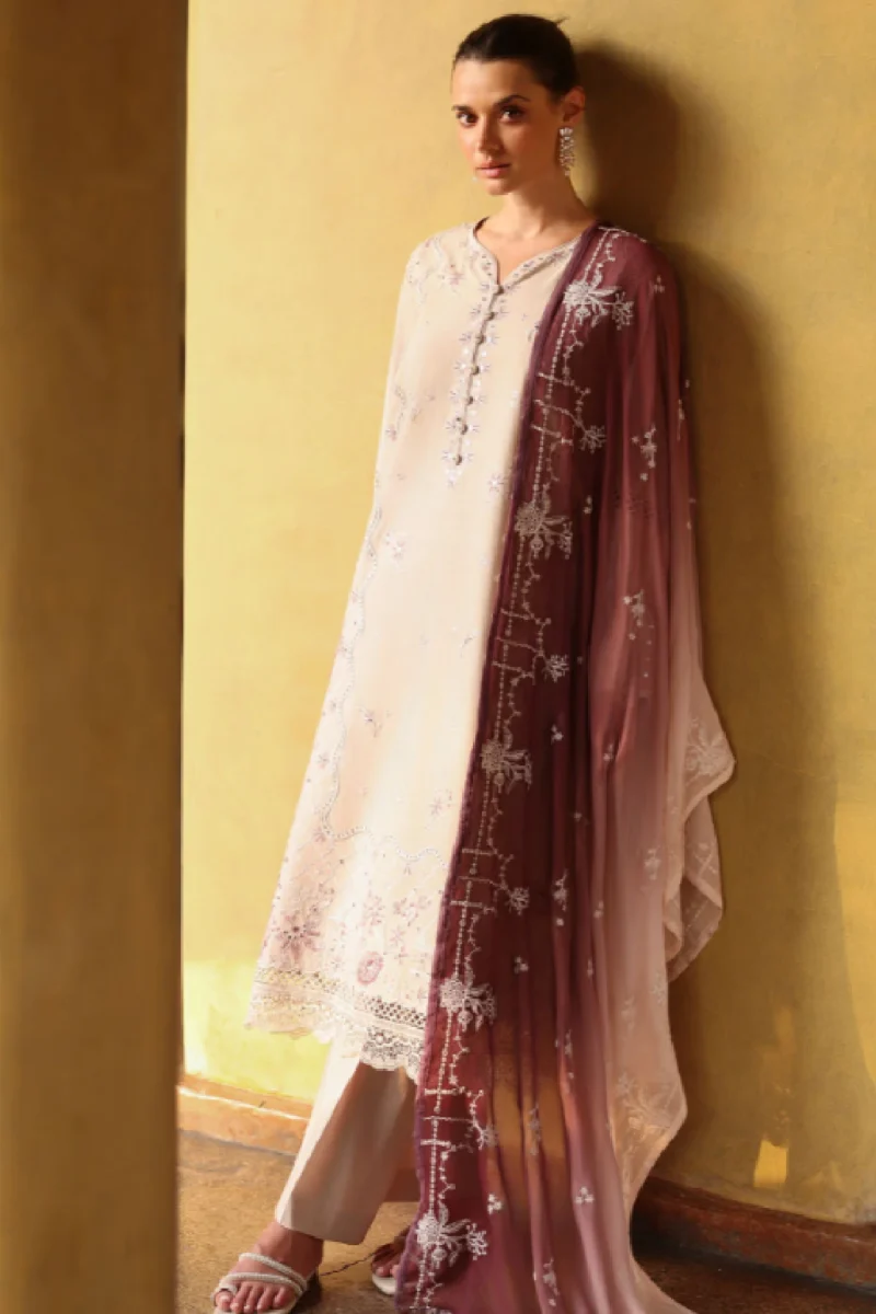 Cross Stitch Eid Lawn -Sand Dune