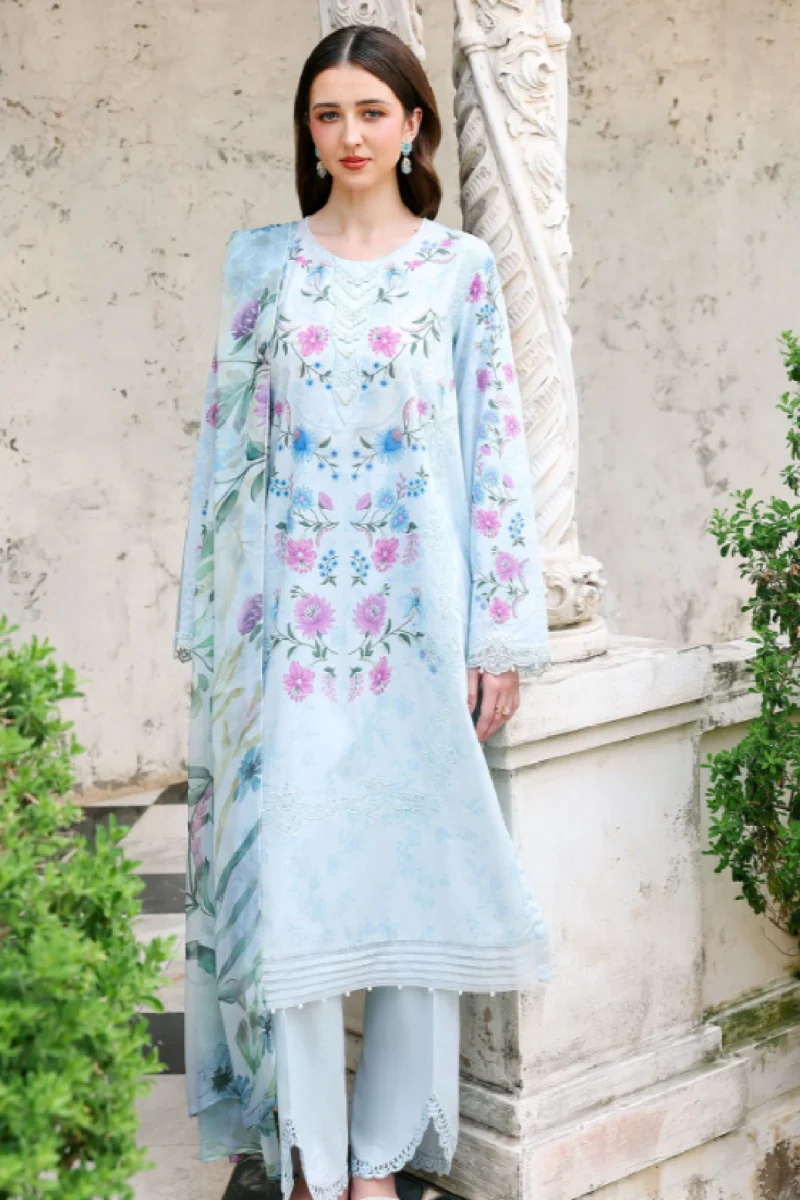Cross Stitch Eid Lawn -Aqua Glint